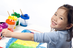coquitlam daycare child paint